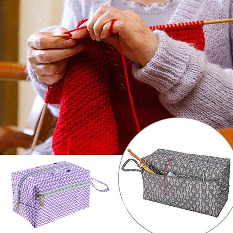 Сумка для хранения крючком DIY вязаная повязка на руку переносная сумка для хранения свитер аксессуары для вязания крючком аксессуары для домашнего шитья Сумка-тоут