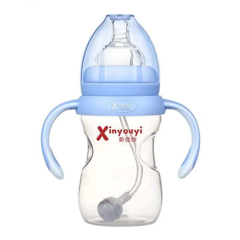 

Baby Feeding Bottle Fall Resistant Children's Water Bottle Wide Bore Baby Bottle Glass Safety Baby Feeding Cup