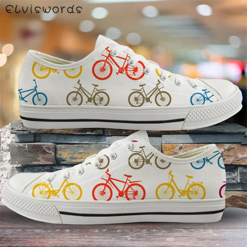 ELVISWORDS мультяшный рисунок велосипеда Ранняя обувь сетка Осень зима молодежная