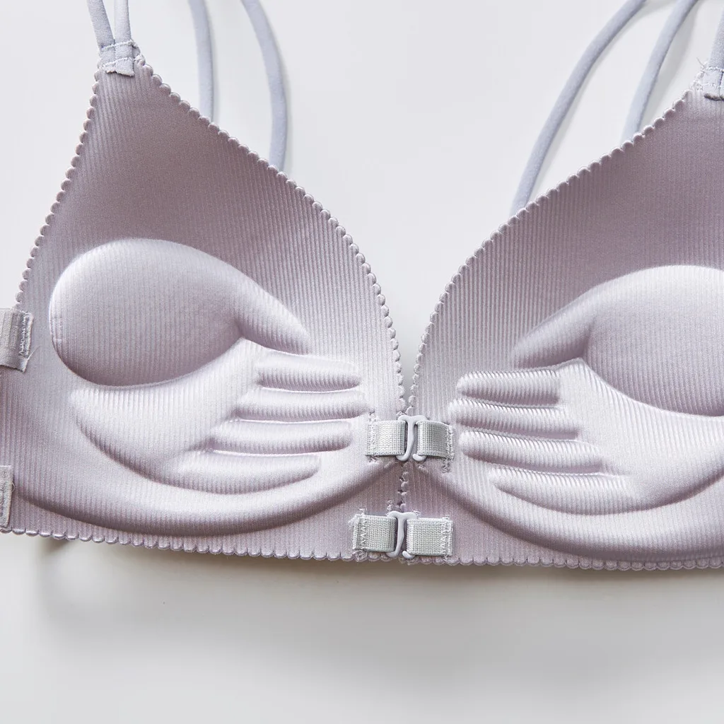 

Sexy Women Candy Color Seamless Wireless Push Up Bra Tops Breathable Female Underwear Intimates Lingerie Bralette Plus Size#p3