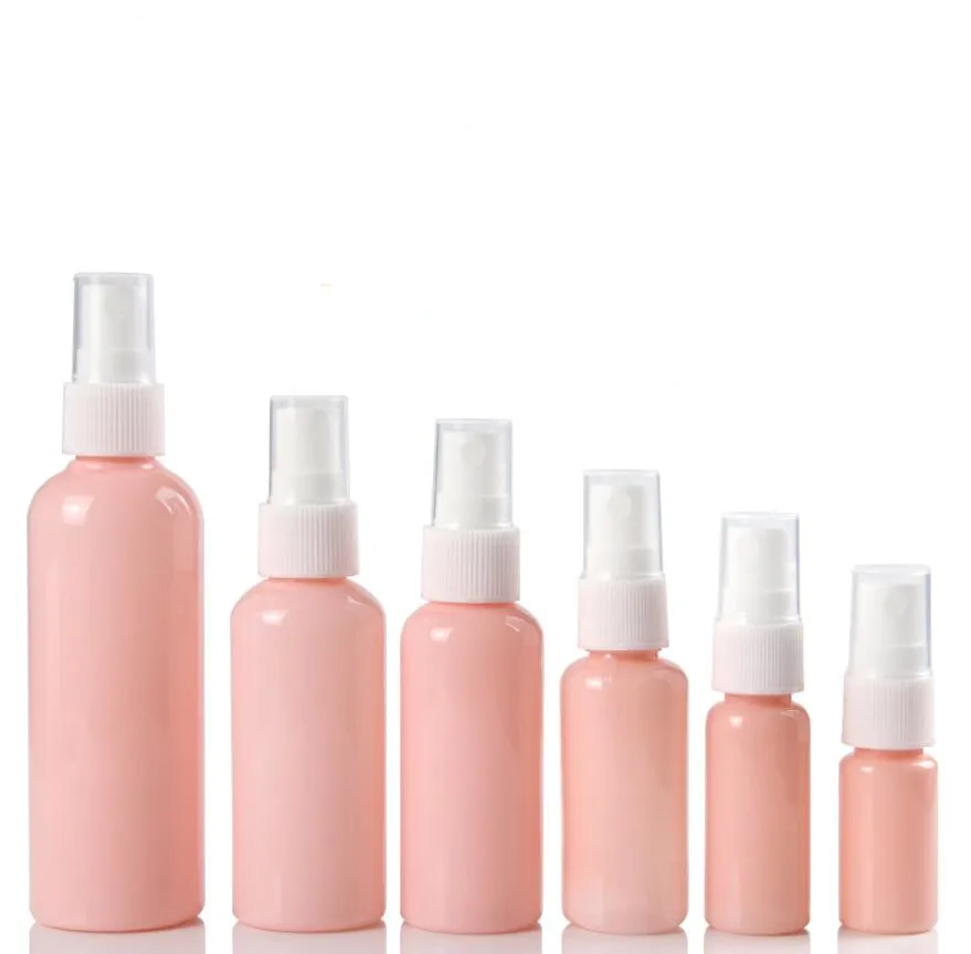 

50 x 10ML 20ML 30ML 50/60/100ML Pink Plastic Mini Spray Bottles Sprayer Atomizer Empty Perfume Travel Liquid Cosmetic Containers