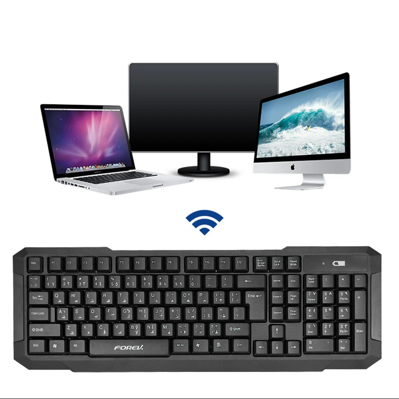 

2.4G Wireless Office Desktop PC Notebook Computer Laptops Business Keyboard and Mouse Set Hot Swap 104Key Gaming Keybord Mice