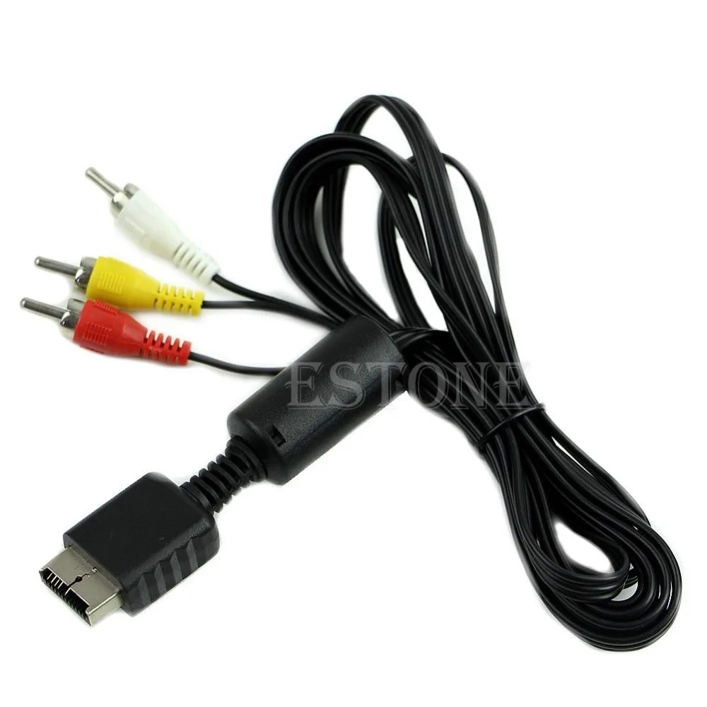 Новый аудио-видео av-кабель шнур с 3 RCA для Sony Playstation PS PS2 PS3 10166 | Электроника