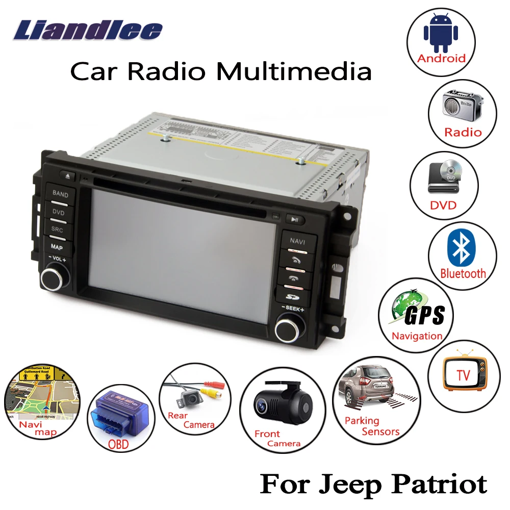 For Jeep Patriot 2009~2018 Car Android Multimedia DVD Player GPS Navigation DSP Stereo Radio Video Audio Head Unit 2din System