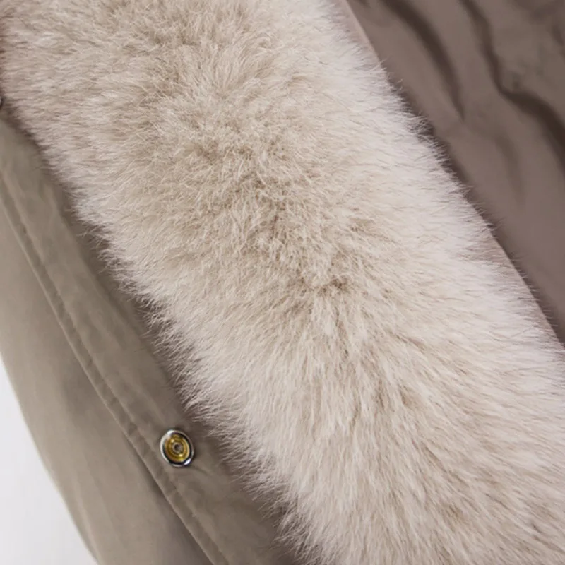 

Fitaylor 2020 Winter Natural Fur Coat Women 90% White Duck Down Parkas Fox Fur Hooded Jackets New Oversized Real Fur Overcoat