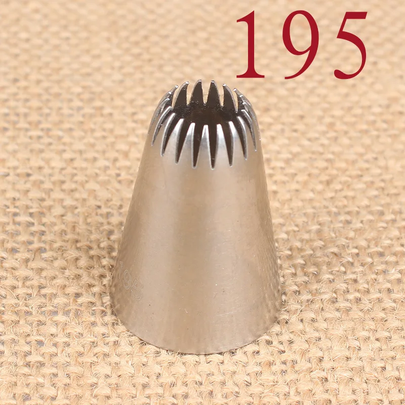 Насадка для украшения торта из нержавеющей стали 195 #19 насадки кексов инструменты