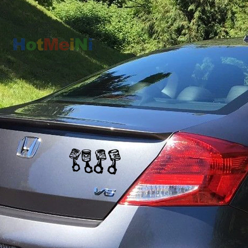 HotMeiNi 20 см x 10 см, автомобильные наклейки, персональные маленькие сердитые пистоны, автомобильные наклейки, виниловые водонепроницаемые отражательные наклейки для автомобилей Stying