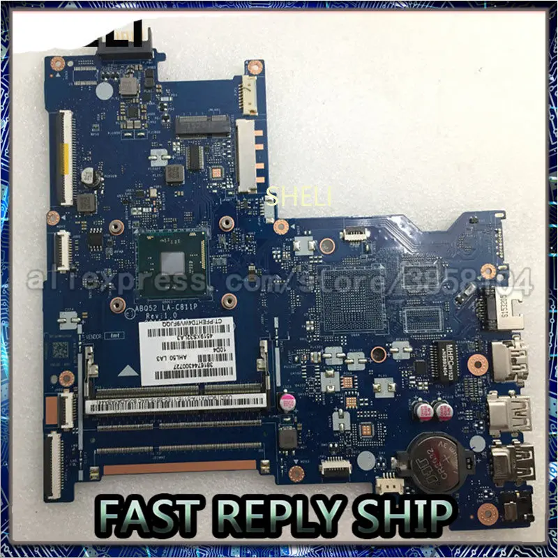 Материнская плата SHELI для ноутбука HP 15 AC 815249 001 501 ABQ52 LA C811P N3700|Материнские платы| |