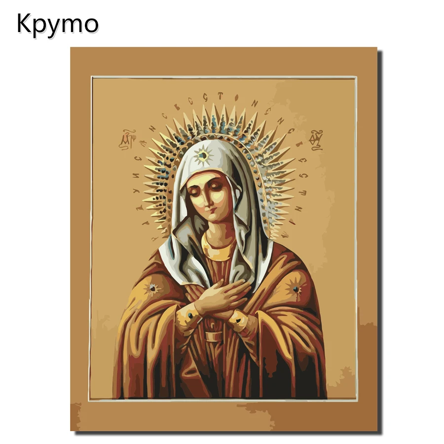 DIY безрамные картины живопись по номерам настенное искусство цифровой холст