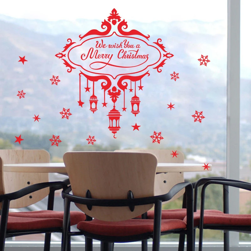 Мы желаем Вам веселых рождественских настенных виниловые наклейки &quotсделай