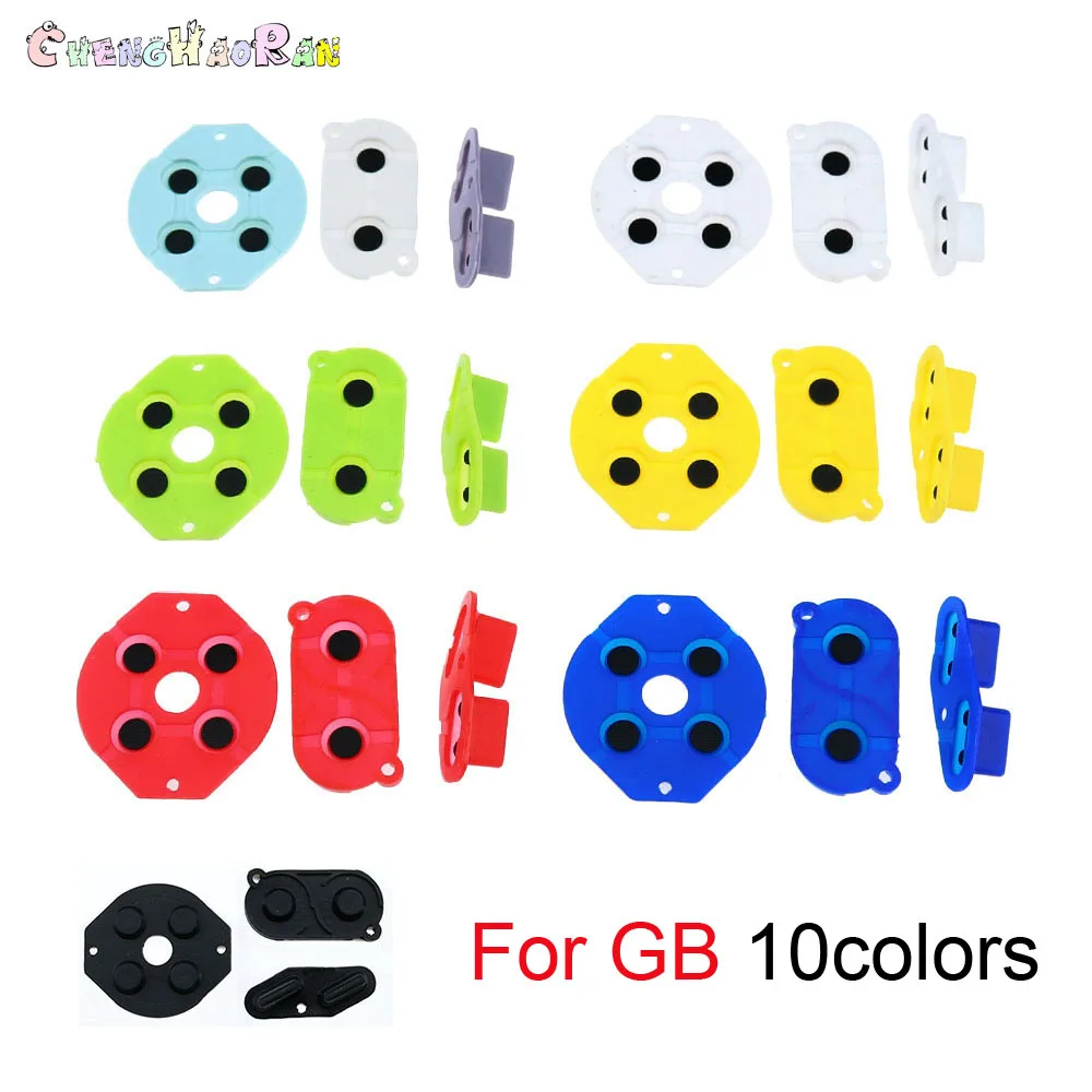 Best price for 10colors For GameBoy Classic GB Conductive Rubber Silicone Pads Buttons For Game Boy Classic Console D-pad