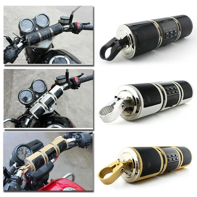 

Универсальная звуковая система для мотоцикла, 1 шт., Bluetooth, MP3, FM-радио, стереоколонка