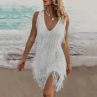 Женское платье с бахромой, с блестками, золотистое винтажное платье-комбинация в стиле Гэтсби, лето 2021