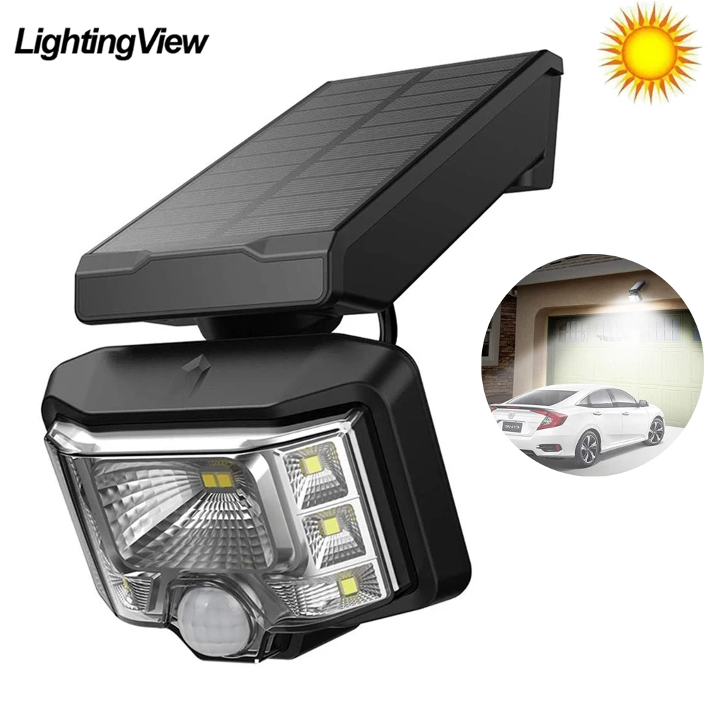 Новая уличная лампа с солнечной батареей датчик движения настенный светильник