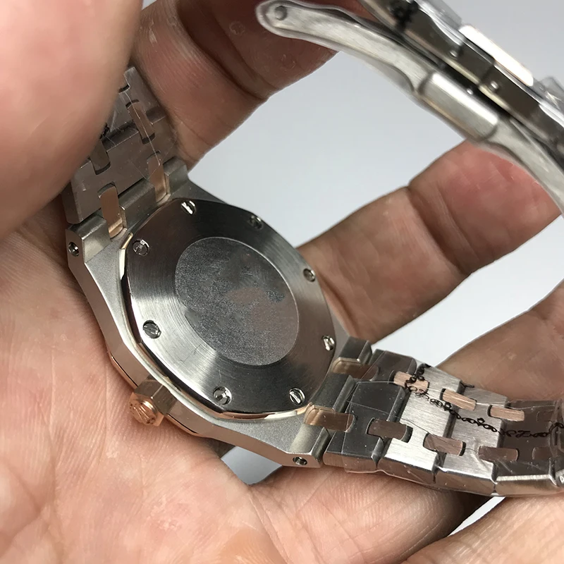 2019 Роскошные женские кварцевые часы из розового золота и серебра 33 мм Размер