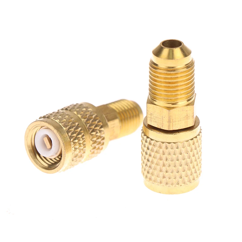 2 шт. адаптер для холодильника R410a 5/16 SAE F быстроразъемные Муфты до 1/4 M Flare