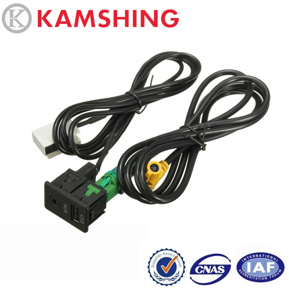 Зарядный разъем CAPQX USB порт адаптер для VW Passat B6 B7 CC Touran Polo Golf MK5 MK6 BMW 3CD035249A 1