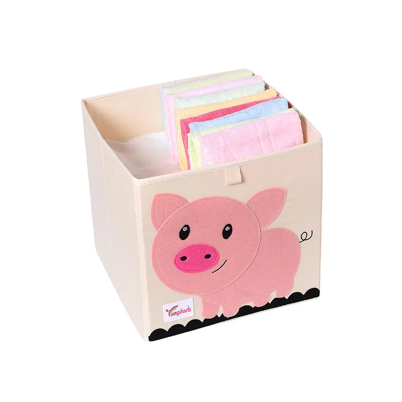 

Children toy box organizer Storage box Folding Washed Basket Children Oxford Cloth Wardrobe C6C080X13