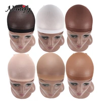 10pcs stocking wig caps brown black skin color dome cap thin comfortable elastic liner mesh for making wigs wholesale hairnet