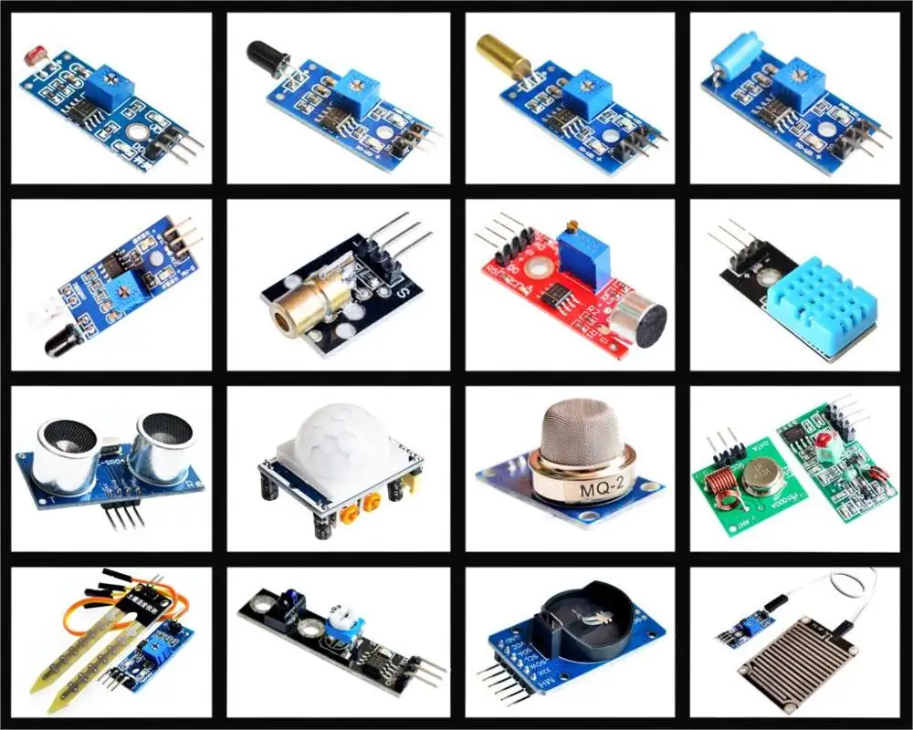 16 шт./лот Raspberry Pi 3 и 2 Модель B пакет модулей датчика видов | Обустройство дома