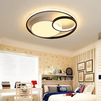 new round dimmable modern led chandelier for living room bedroom kitchen room remote controller ceiling chandelier fixtures