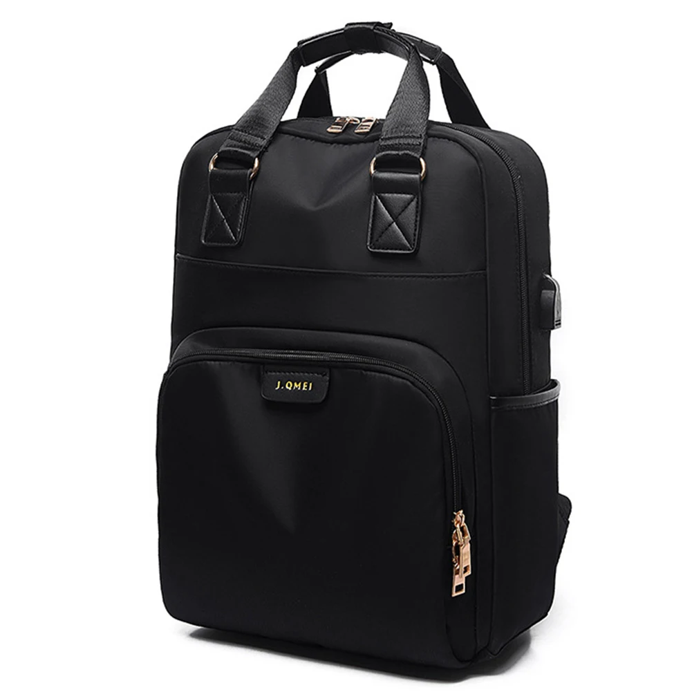 

Large Capacity Laptop Backpack Waterproof Fashion Anti Theft College USB Charge Oxford Cloth Casual Zipper Shoulder Travel Bag