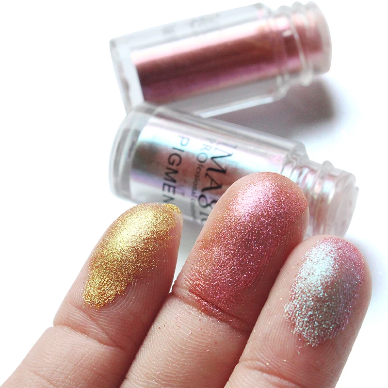 IMAGIC блестящие тени для век свободные пигментные минеральная пудра металлическая