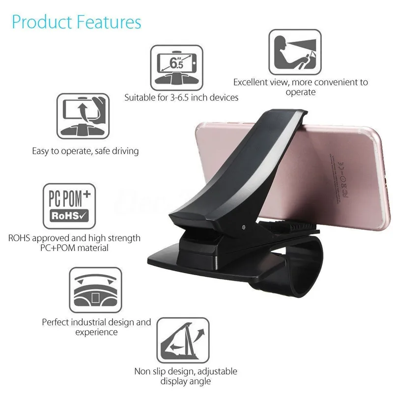 new design car phone holder stand adjustable support max 6 5 inch for gps for mobile phone simulation free global shipping