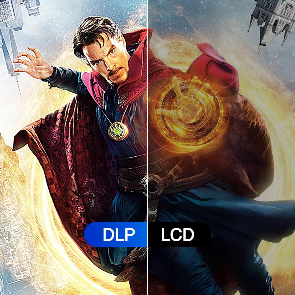 Портативный мини-проектор для домашнего кинотеатра видео Led 3600 люмен