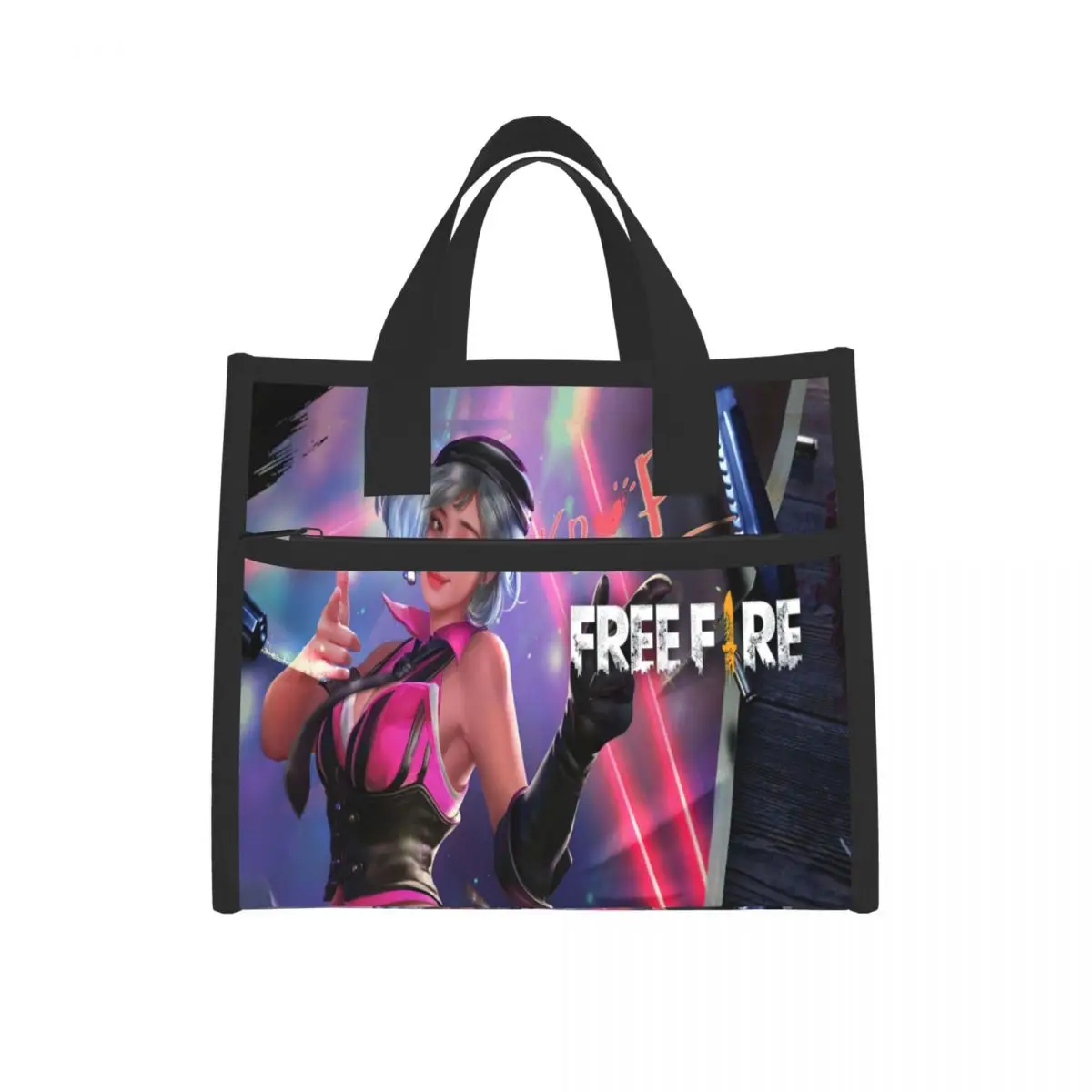 

Free Fire Lunch Bag Keep Warm Shopping Bag Large Capacity Unisex