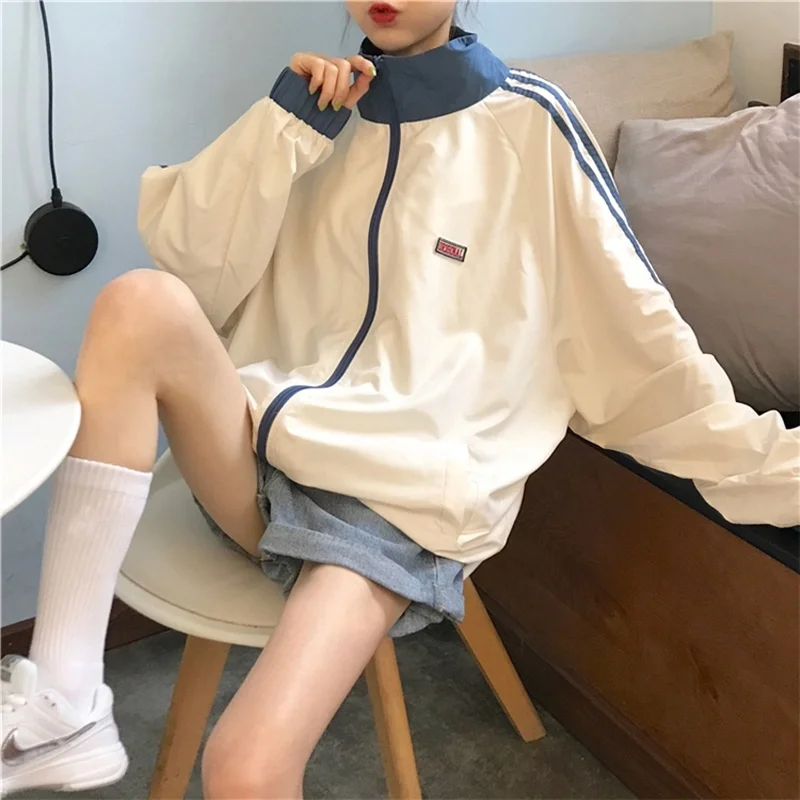 

Chic Coat Japanese Style Girls' Clothing Wear Raccoon Korean Style Loose Spring and Autumn Top Harajuku Style