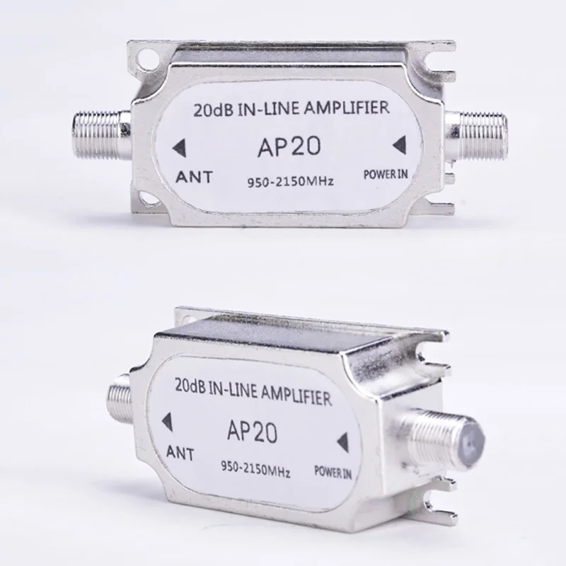 Усилитель AP20 Satellite 20dB в линии 950-2150MHZ сигнал для канала Dish Network Antenna Cable Run сильность.