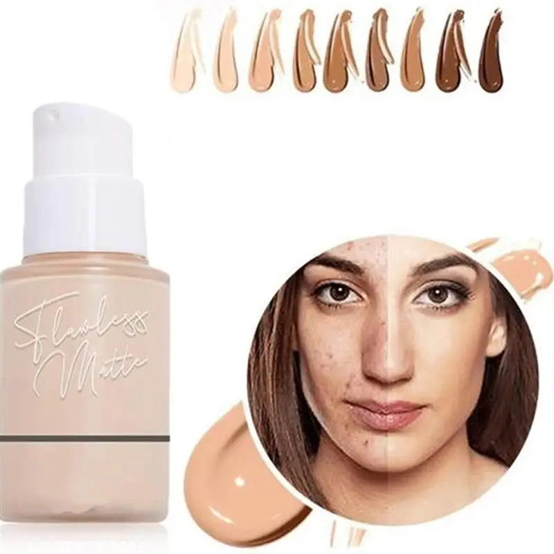 

Conceal Liquid Foundation Full Coverage Matte Foundation Waterproof Oil Control Liquid Primer Wrinkles And Blemishes Conceal