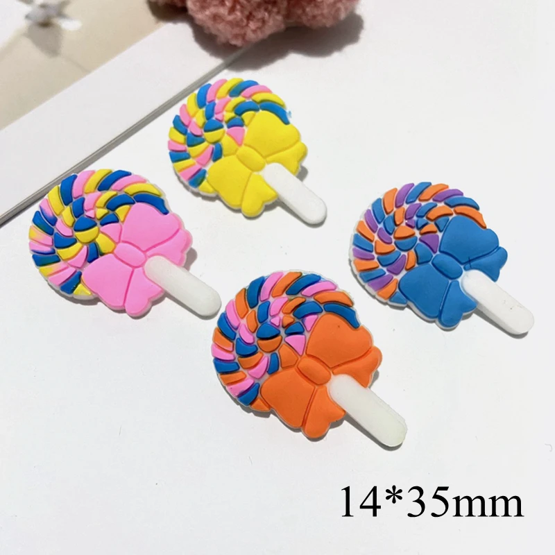 

40Pcs/set Paired Mixed Kawaii Bow Tie Lollipop Planar Baby Girls Jewelry Ornament Home Decor Toy DIY Crafts Phone Case Supplies