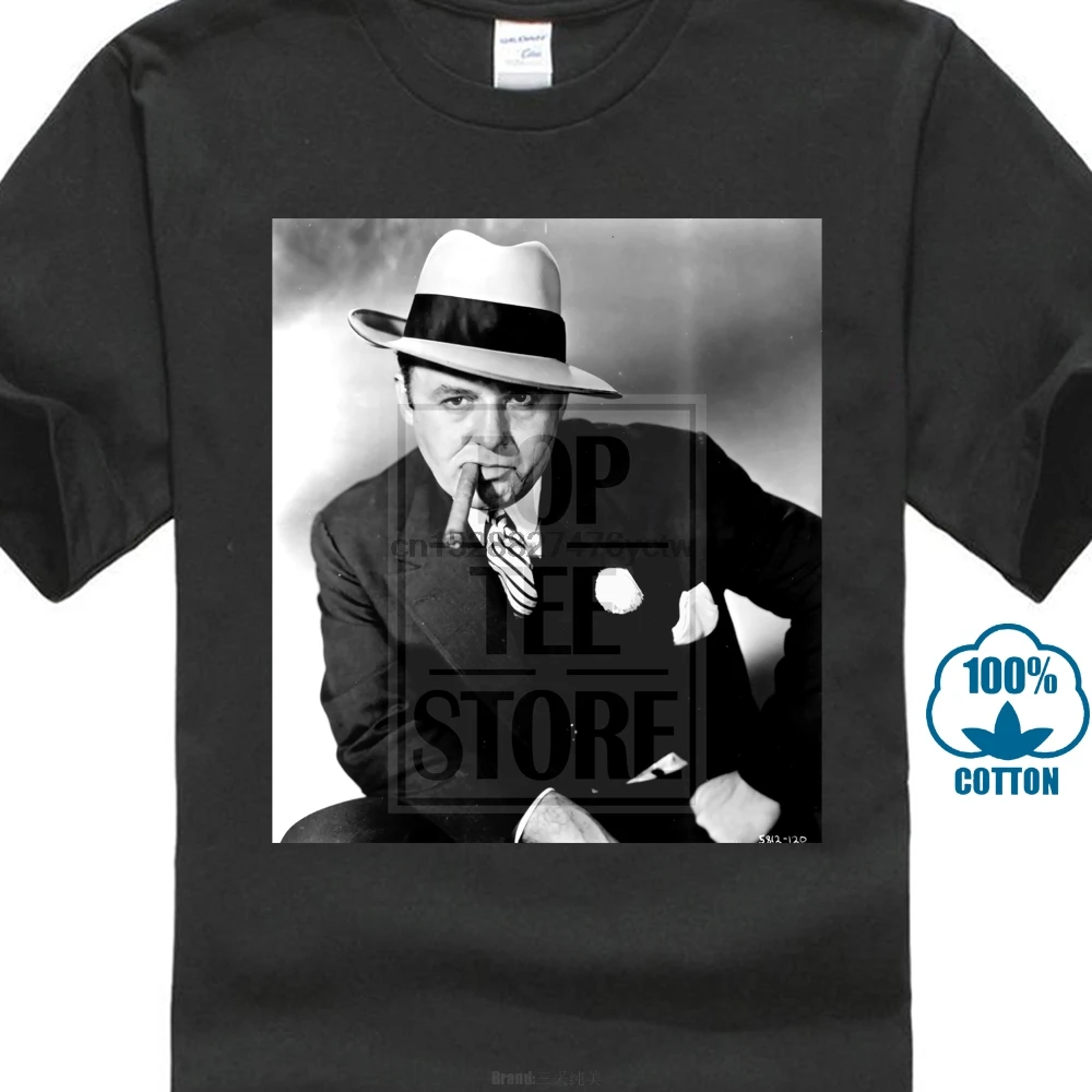 Крутые футболки дизайн MenOffice с круглым вырезом Al Capone костюм сигары Американский