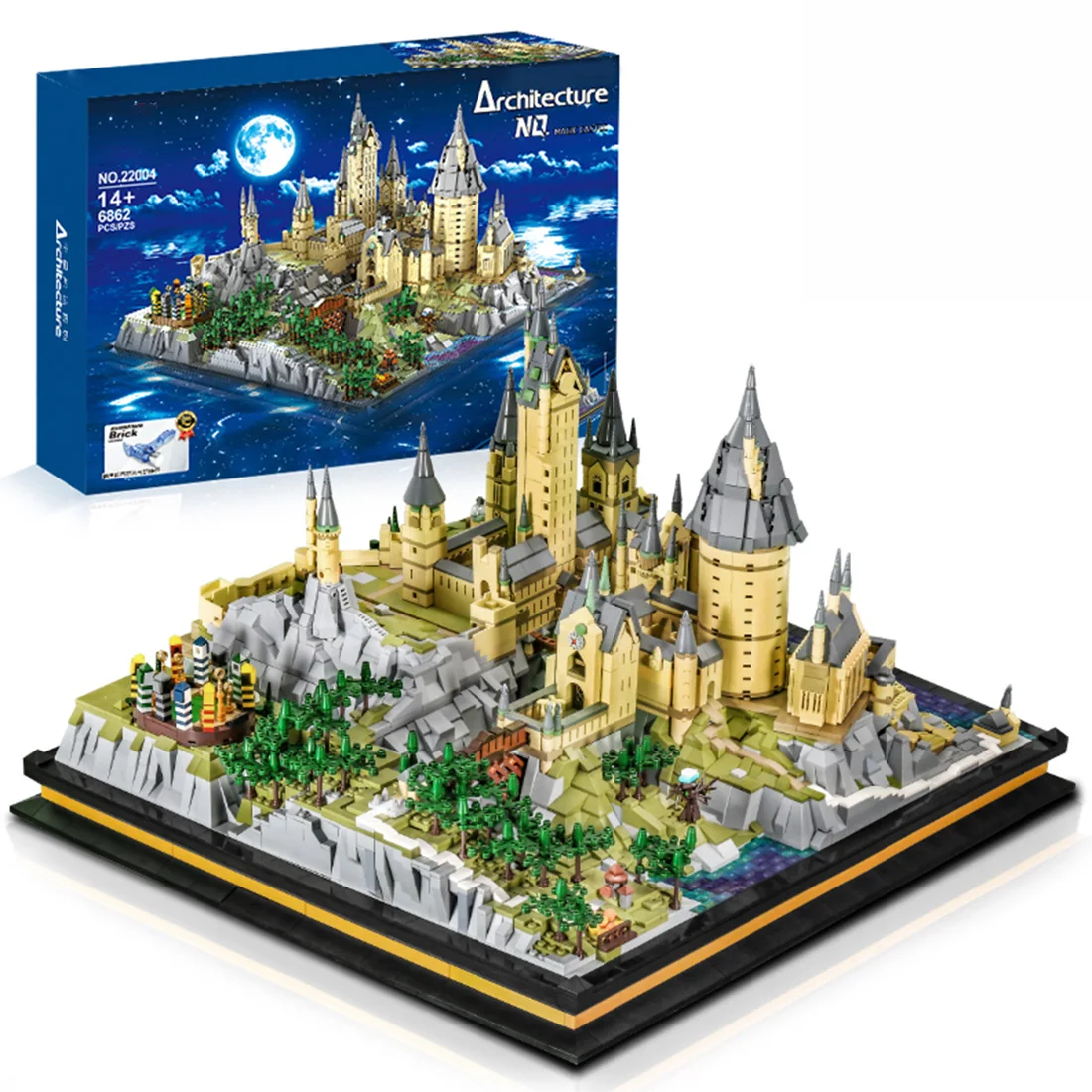 

6862Pcs Modern Street View Film Famous Building Large Castle Building Bricks Small Particle DIY Building Block Model For Child