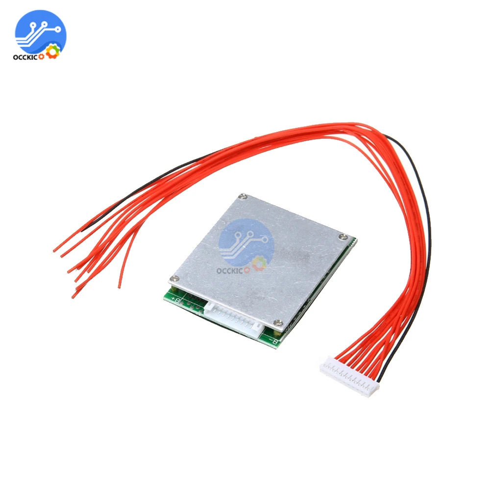 Защитный Модуль платы литиевой батареи 10S 36 В 15 А 20 35 PCB li-ion BMS аккумулятор балансир