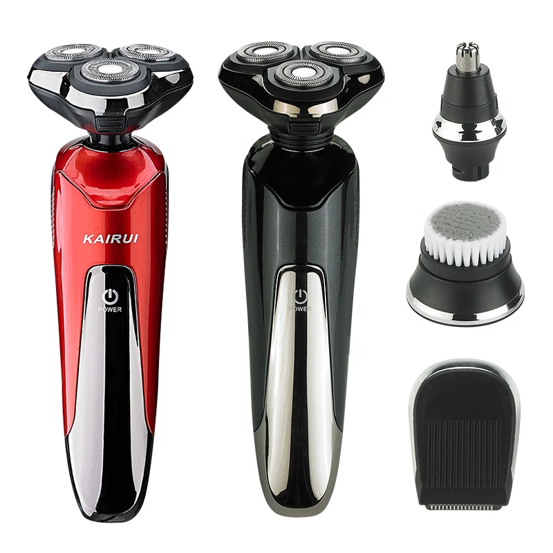 4D Floating Triple Blade Heads Shaving Machine Electric Shaver Rechargebale Razor Beard Trimmer Male Gift Face Care For Men