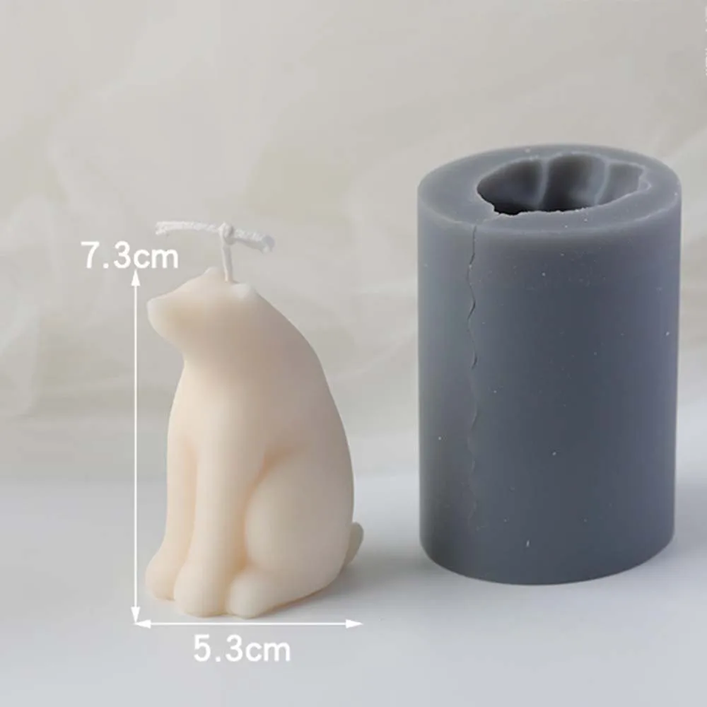 DIY 3D пресс форм полярный медведь Форма Лев Животные Силиконовые свечи формы