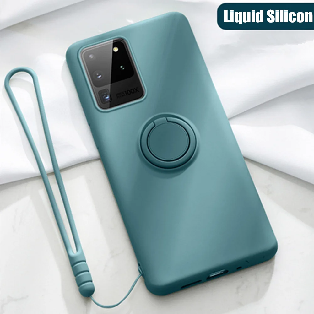 Магнитный чехол из жидкого силикона для Samsung Galaxy Note 20 Ultra S20 S10 E 5G S9 S8 10 9 Plus