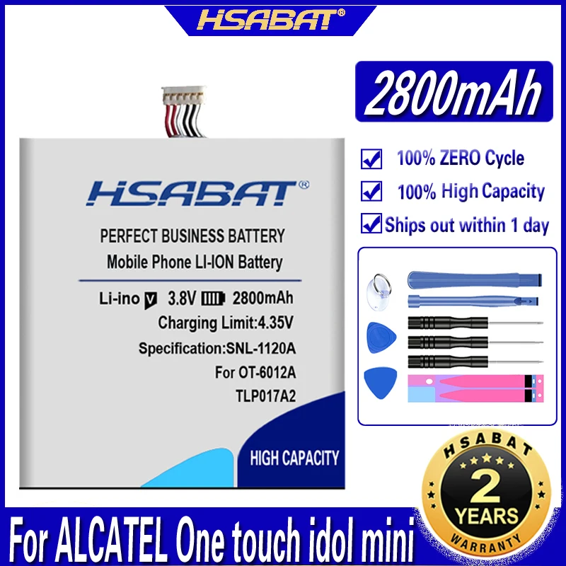 2800 мАч TLp017A1 TLp017A2 батарея для ALCATEL One touch idol mini OT6012 6012E 6012D S530T OT-6012A OT-6012D OT-6012E |