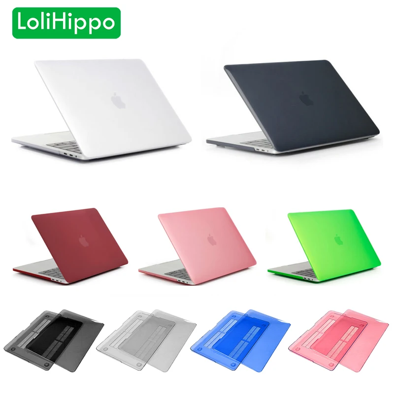 LoliHippo защитный чехол для ноутбука матовый прозрачный с кристаллами Latop Macbook 11 12 13 3