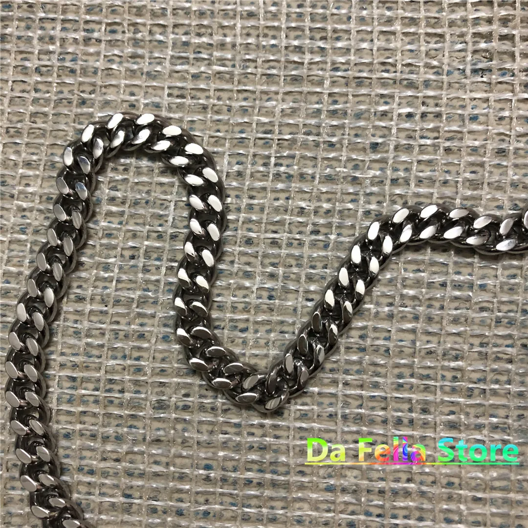 

Black BUCKLE ALYX NECKLACE Men Women 1017 ALYX 9SM CUBIX CHAIN NECKLACE CLASSIC Laser Logo Upgrade Quality Stainless Steel Chain