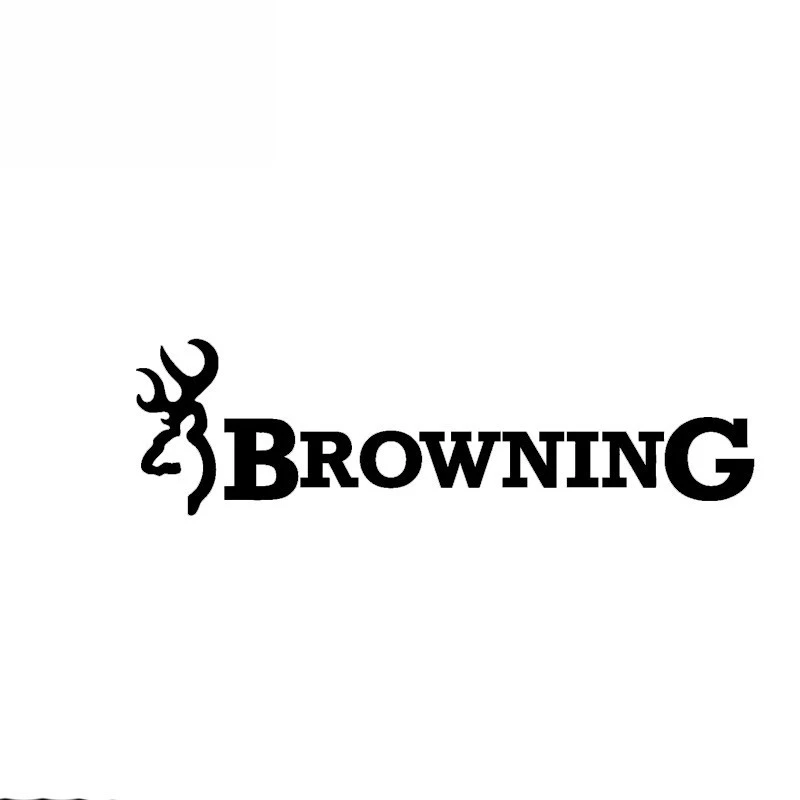 

23cm*6cm Browning Hunt Deer Buck Chasse Car Sticker Vinyl Car Decal White Black/Sliver Car Sticker