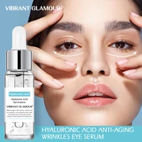vibrant glamour hyaluronic acid eye serum moisture hydrolyzed collagen dark circles eye puffiness anti aging wrinkle eye liquid