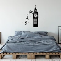 london wall sticker city silhouette england london scape wall decal living room bedroom office home wall art vinyl mural dw11505
