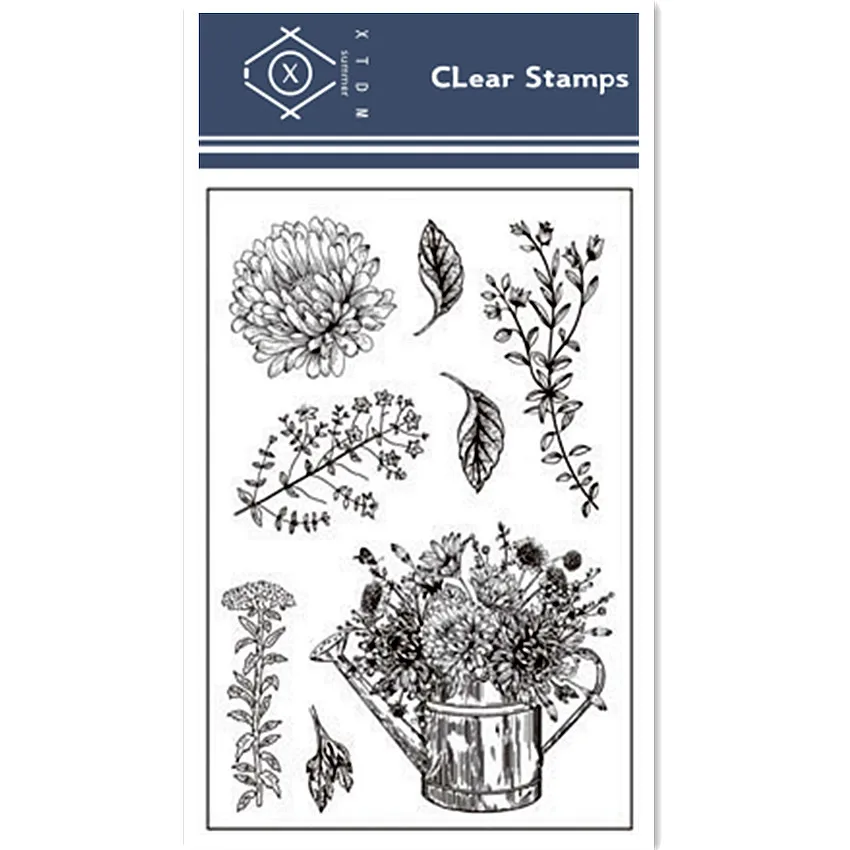 Хит продаж прозрачный штамп с алфавитом и цветами/силиконовый альбом для