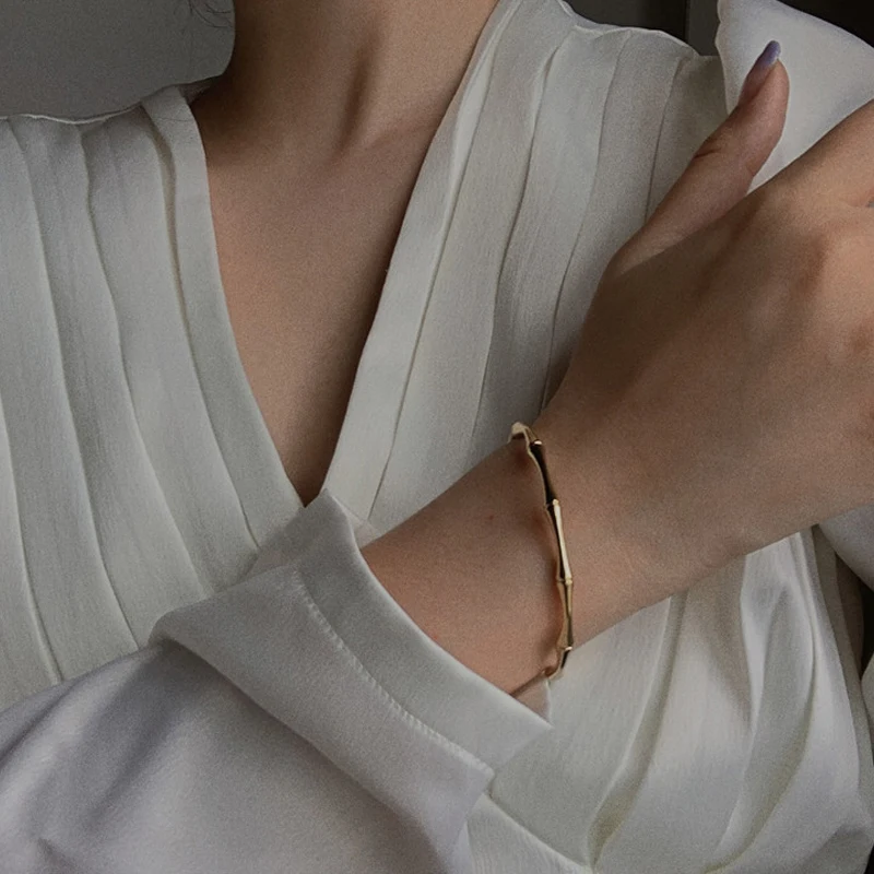 Новый дизайн 2021 бамбуковый браслет регулируемого размера для женщин модная