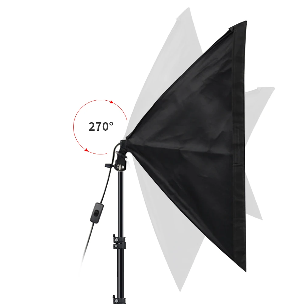 Софтбокс для фотосъемки 50x70 см оборудование фотостудии набор мягких коробок E27