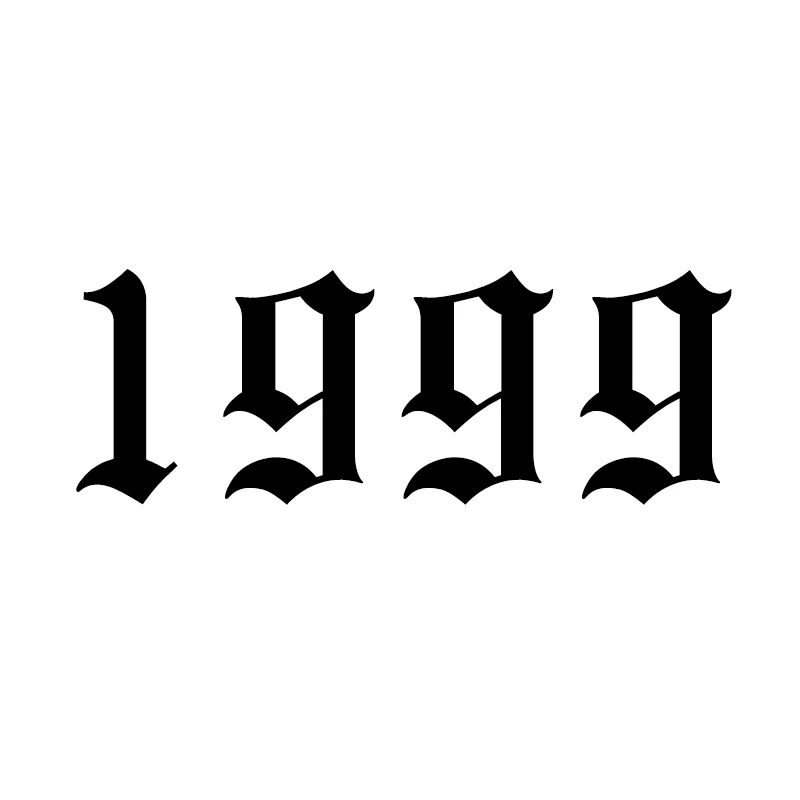 1999 Кольца для мужчин и женщин из нержавеющей стали с номером года на заказ, розовое золото, серебро, открытое мужское женское кольцо, модное обручальное свадебное ювелирное изделие - Цвет основного камня: 1999